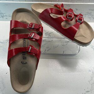 Birkenstock Women's Florida Red Sandals - Size 40 (9-9.5)